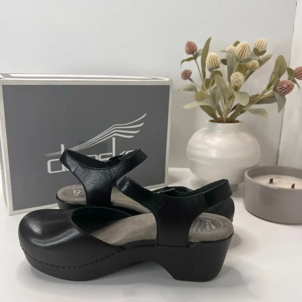 Dansko Sam Soft Full Grain Leather Mary Jane Shoe Black Women 5.5/EU36 Tried On - Picture 7 of 11